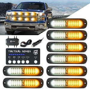Xprite LED Strobe Light Kit for Vehicles - 8PCS