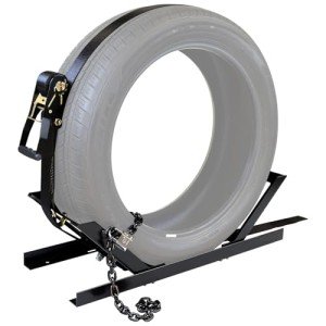 Adjustable Spare Tire Rack with Cover for Trucks