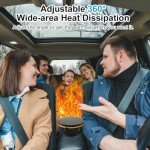 12V Portable Car Heater Fan for Fast Defogging