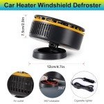 12V Portable Car Heater Fan for Fast Defogging