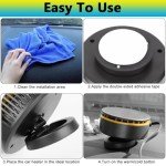 12V Portable Car Heater Fan for Fast Defogging