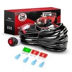 Nilight 12V LED Light Bar Wiring Harness Kit