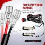 Nilight 12V LED Light Bar Wiring Harness Kit