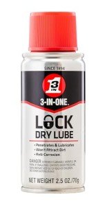 3-IN-ONE Dry Lube Spray, 2.5 OZ