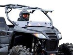 SuperATV Scratch-Resistant Flip Windshield for Arctic Cat