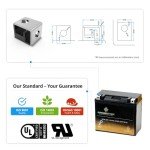 Chrome Battery YTX20-BS ATV and Motorcycle Battery