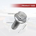 10PCS Stainless Steel Skid Plate Bolts for 4Runner