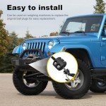 Augeny ATV Winch Cable Hook Stopper - Black