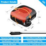 Portable 12V Car Heater & Windshield Defogger