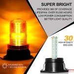 30W Amber LED Strobe Safety Light for Vehicles