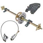 44-Inch Go Kart Rear Axle Kit with Components