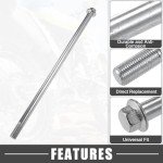 ABSOPRO 300mm ATV Wheel Axle with Bushing & Bolt