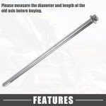 ABSOPRO 300mm ATV Wheel Axle with Bushing & Bolt