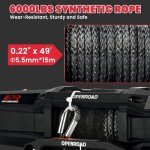 6000 lbs Waterproof UTV Winch with Remote