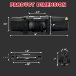 6000 lbs Waterproof UTV Winch with Remote