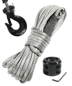 ESEWALAS 3/16" x 50' Synthetic Winch Rope Kit