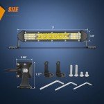 Nilight 7" Slim LED Light Bar - 2 Pack