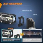 Nilight 7" Slim LED Light Bar - 2 Pack