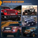 Nilight 7" Slim LED Light Bar - 2 Pack