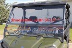 Polaris Ranger 570 Full Size Round Cage 2016-2024 MAX-FLO Vented Windshield Clear Polycarbonate