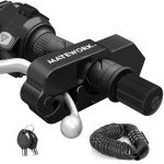 Heavy-Duty Anti-Theft Motorcycle Lock with Helmet Lock