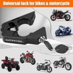 Heavy-Duty Anti-Theft Motorcycle Lock with Helmet Lock