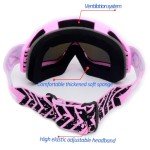 ZJNUO 2 Pack ATV & Dirt Bike Goggles
