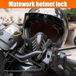 Heavy-Duty Anti-Theft Motorcycle Lock with Helmet Lock