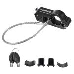 Heavy-Duty Motorcycle Brake and Helmet Lock Combo