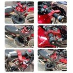 Heavy-Duty Motorcycle Brake and Helmet Lock Combo