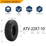 Forerunner 22x7-10 Front ATV Tires - Set of 2