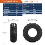 Forerunner 22x7-10 Front ATV Tires - Set of 2