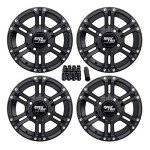 RockTrix RT101 12" ATV Wheels with Lug Nuts