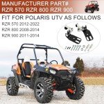 Polaris RZR Door Latch Slam Kit - Black