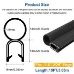 10Ft Automotive Door Weather Stripping Rubber Seal