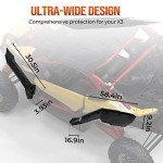 KEMIMOTO X3 Fender Flares and Mud Flaps Set