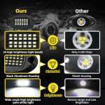 Metal LED Rock Lights for Offroad Vehicles - 8 Pods