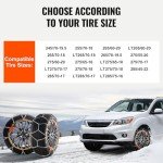 VEVOR Snow Tire Chains for SUVs and Trucks
