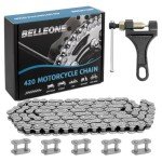 Belleone 420 Roller Chain with Free Connectors and Breaker