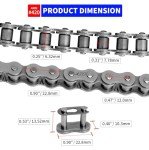 Belleone 420 Roller Chain with Free Connectors and Breaker