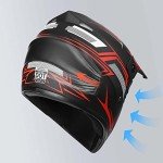 Yesmotor Youth Full Face ATV Helmet Set (Red)