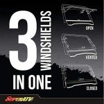 Kawasaki Teryx Polycarbonate Flip Windshield