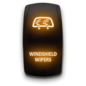 Orange Laser Etched 12V Rocker Switch