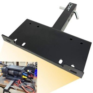 Universal Hitch Winch Mount Plate for ATVs & Trucks