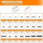 530pcs Metric Woodruff Key Kit - 37 Sizes