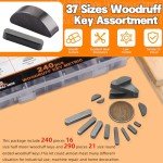530pcs Metric Woodruff Key Kit - 37 Sizes