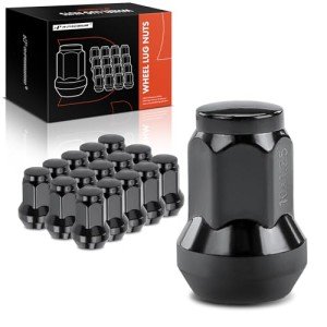 16-Piece Black M10x1.25 ATV Wheel Lug Nuts