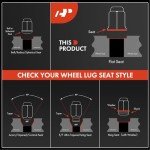 16-Piece Black M10x1.25 ATV Wheel Lug Nuts