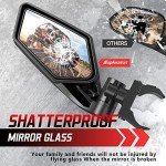 Adjustable UTV Side Mirrors with LED Turn Signals