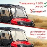 StarknightMT Scratch-Resistant ATV Windshield for Pioneer 700